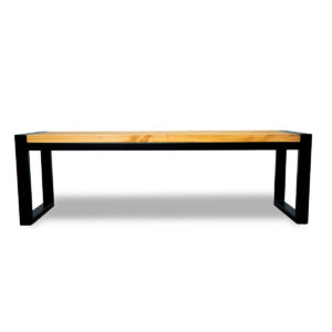 Ławka Pieno <br> <i><small>Industrialna Elegancja w Drewnie i Stali</small></i>